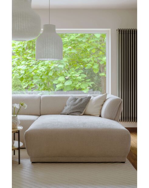 Gatsby Beige Fixed S hoekbank rechts - 280x173x87 cm