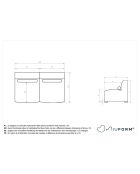 Petit canapé 2 places Flex Felix Beige- 152x96x70 cm