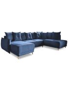Lazy Lukka Ecksofa, umwandelbar, U-förmig, 320 x 191 x 85 cm, Marineblau