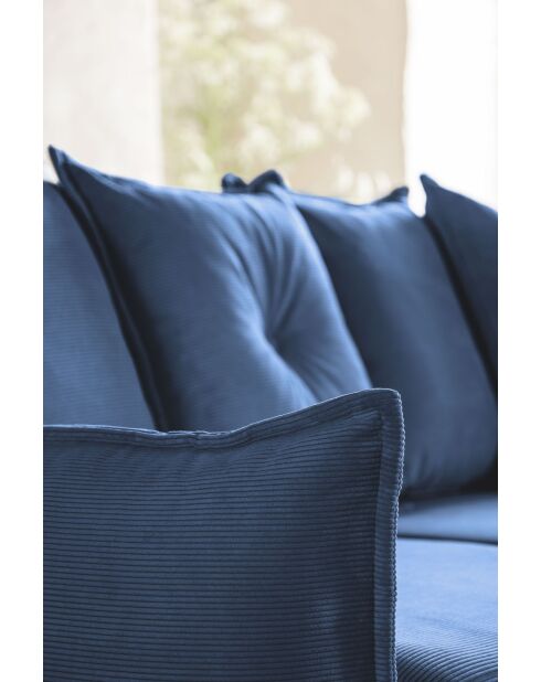 Lazy Lukka Ecksofa, umwandelbar, U-förmig, 320 x 191 x 85 cm, Marineblau