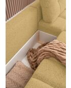 Lulu Convertible S Ecksofa, für rechts, 268 x 184 x 94 cm, gelb