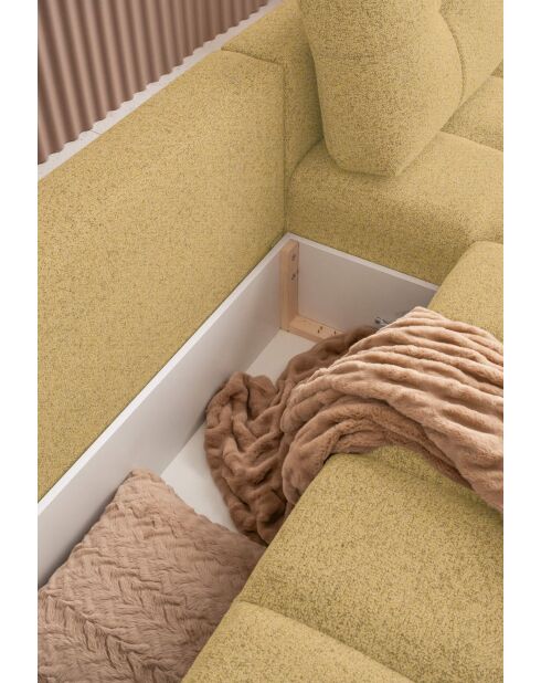 Lulu Convertible S Ecksofa, für rechts, 268 x 184 x 94 cm, gelb