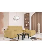 Lulu Convertible S Ecksofa, für rechts, 268 x 184 x 94 cm, gelb