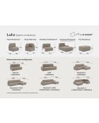 Lulu Convertible S Ecksofa, für rechts, 268 x 184 x 94 cm, gelb