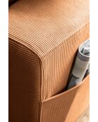 S-MAX Wandelbares Ecksofa linke Ecke Lofty Lilly Brick- 306x150x84 cm