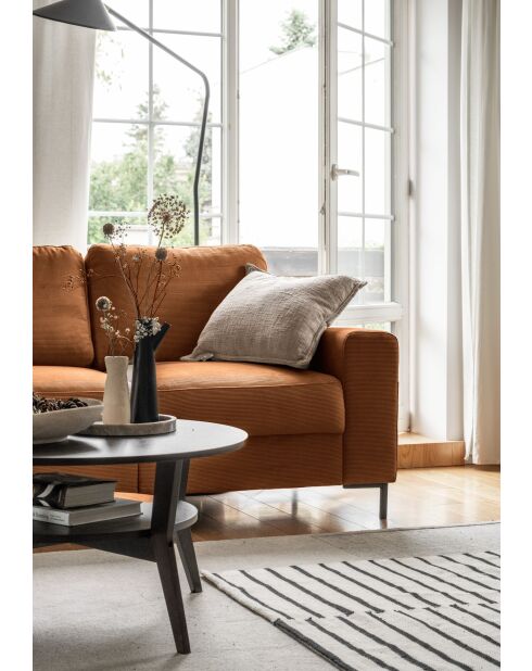 S-MAX Wandelbares Ecksofa linke Ecke Lofty Lilly Brick- 306x150x84 cm