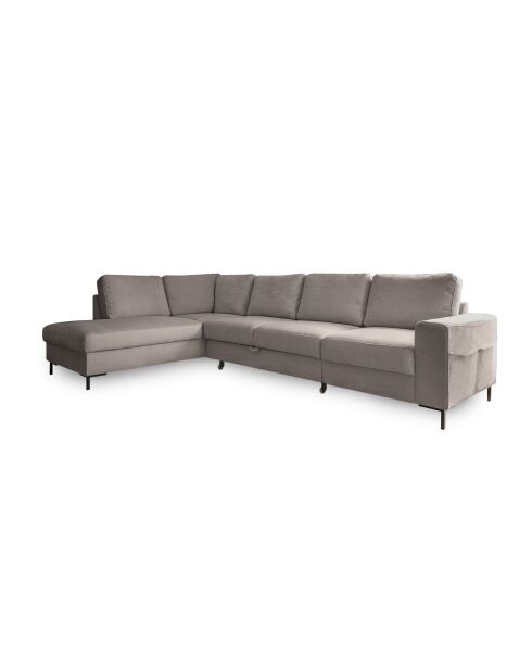 L-MAX Wandelbares Ecksofa linke Ecke Lofty Lilly Taupe- 304x197x84 cm