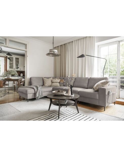 L-MAX Wandelbares Ecksofa linke Ecke Lofty Lilly Taupe- 304x197x84 cm