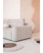 Sofá esquinero convertible S-MAX Lulu Sal y pimienta- 364x184x94 cm