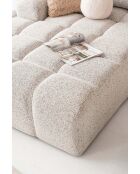 Sofá esquinero convertible S-MAX Lulu Sal y pimienta- 364x184x94 cm