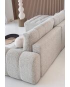 Sofá esquinero convertible S-MAX Lulu Sal y pimienta- 364x184x94 cm