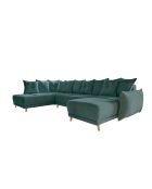 U-Ecksofa umwandelbar linke Ecke Lazy Lukka Türkis- 320x191x85 cm