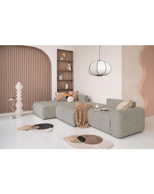 S-MAX Ecksofa links Lulu Gris, umwandelbar, 364 x 184 x 94 cm