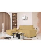 Wandelbares Ecksofa S Left Lulu Gelb - 268x184x94 cm