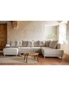 Lazy Lukka Ecksofa, rechteckig, U-förmig, 320 x 191 x 85 cm, Beige