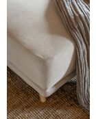 Lazy Lukka Ecksofa, rechteckig, U-förmig, 320 x 191 x 85 cm, Beige