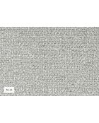 Festes S-Ecksofa, gerades Wolkenhellgrau - 248x160x76 cm