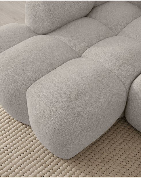 Festes Ecksofa S, links Cloud Hellgrau- 248x160x76 cm