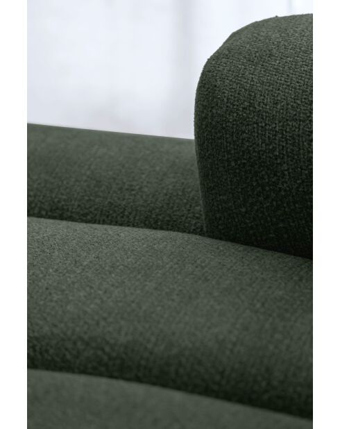 Sofá angular fijo S Left Shell Verde oscuro - 255x165x75 cm