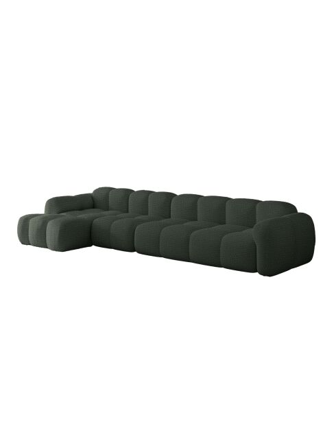 Fixed M Ecksofa, links Cloud Dark Green - 315x160x76 cm