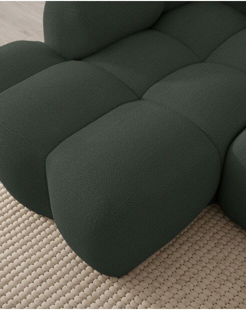 Fixed M Ecksofa, links Cloud Dark Green - 315x160x76 cm