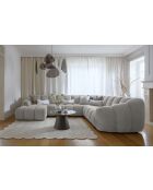 Fixed U Left Shell Hoekbank Lichtgrijs - 330x265x75 cm