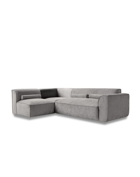 Festes L-Ecksofa, links; Flex Felix Gray - 265x169x70 cm