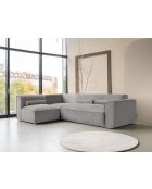 Festes L-Ecksofa, links; Flex Felix Gray - 265x169x70 cm