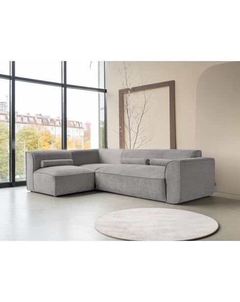 Festes L-Ecksofa, links; Flex Felix Gray - 265x169x70 cm