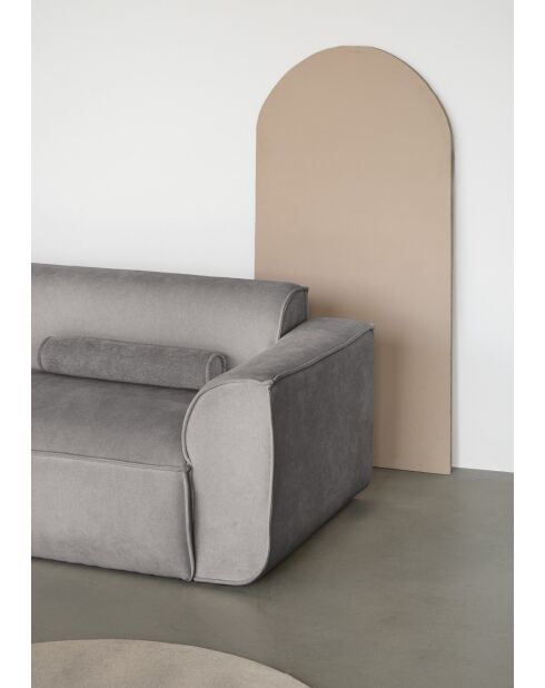 Festes L-Ecksofa, links; Flex Felix Gray - 265x169x70 cm