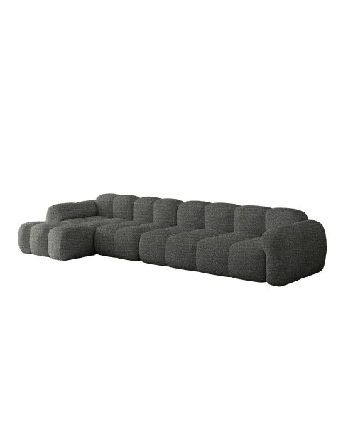 Festes M-Ecksofa, links Cloud Gris - 315x160x76 cm