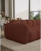 Festes U-Ecksofa, links Cloud Terracotta- 328x260x76 cm