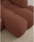 Festes U-Ecksofa, links Cloud Terracotta- 328x260x76 cm
