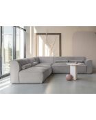 L-MAX Festes Ecksofa, Left Flex Felix Grau - 265x248x70 cm