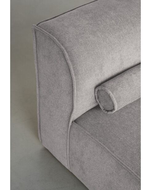 L-MAX Festes Ecksofa, Left Flex Felix Grau - 265x248x70 cm