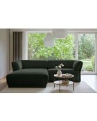 Festes Ecksofa S Left Gatsby Dunkelgrün - 280x173x87 cm