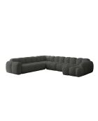 Festes U-Ecksofa, links Cloud Gris- 328x260x76 cm
