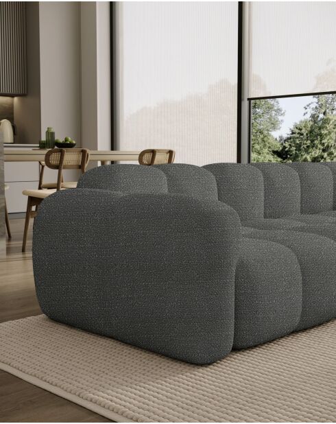 Festes U-Ecksofa, links Cloud Gris- 328x260x76 cm