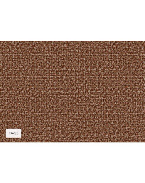 Fixiertes M-Ecksofa links Shell Terracotta- 325x165x75 cm