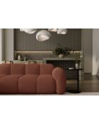 L-MAX vaste hoekbank, symmetrisch wolkterracotta - 260x260x76 cm