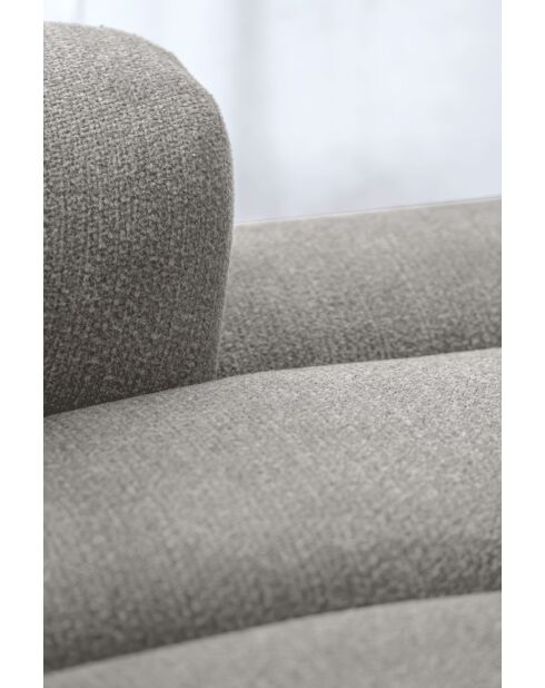 Fixed U Right Hoekbank Shell Lichtgrijs - 330x265x75 cm