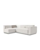 Festes L-Ecksofa, links; Flex Felix Beige- 265x169x70 cm