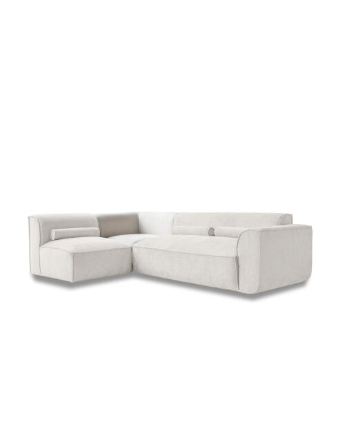 Festes L-Ecksofa, links; Flex Felix Beige- 265x169x70 cm