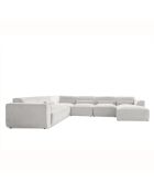 Festes U-Ecksofa, links Flex Felix Beige- 337x265x70 cm