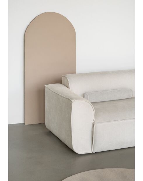 Festes U-Ecksofa, links Flex Felix Beige- 337x265x70 cm