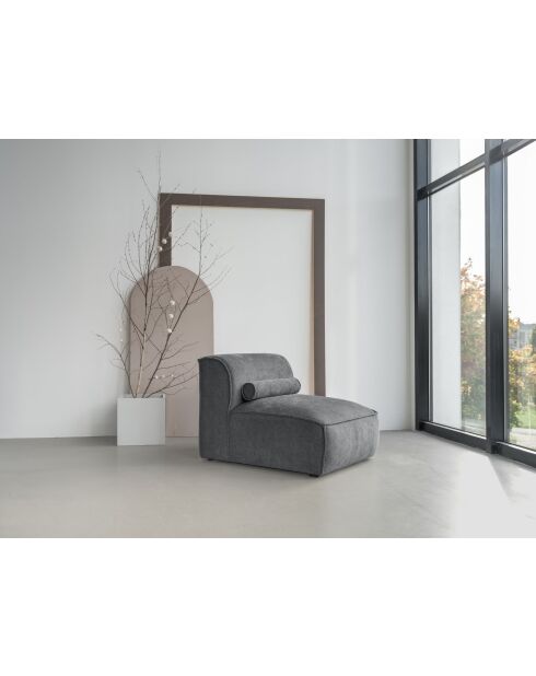 Poltrona Flex Felix a 1 posto grigio scuro - 76x96x70 cm
