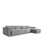 Sofá esquinero fijo M, derecho Flex Felix Gris- 340x154x70 cm