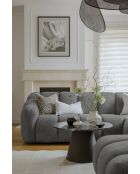 Fixed U Right Hoekbank Shell Grijs - 330x265x75 cm