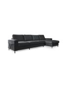 S-MAX Wandelbares rechtwinkliges Ecksofa Lofty Lilly Gray- 306 x 150 x 84 cm