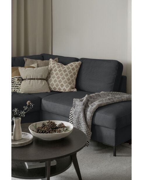 S-MAX Wandelbares rechtwinkliges Ecksofa Lofty Lilly Gray- 306 x 150 x 84 cm